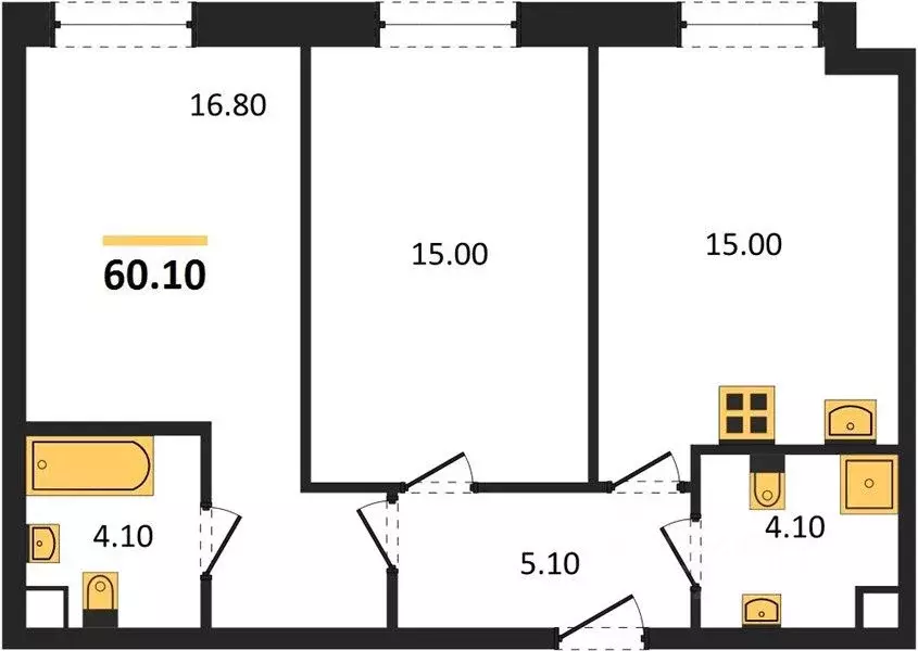 2-к кв. Москва ул. Архитектора Власова, 71к2 (60.1 м) - Фото 2