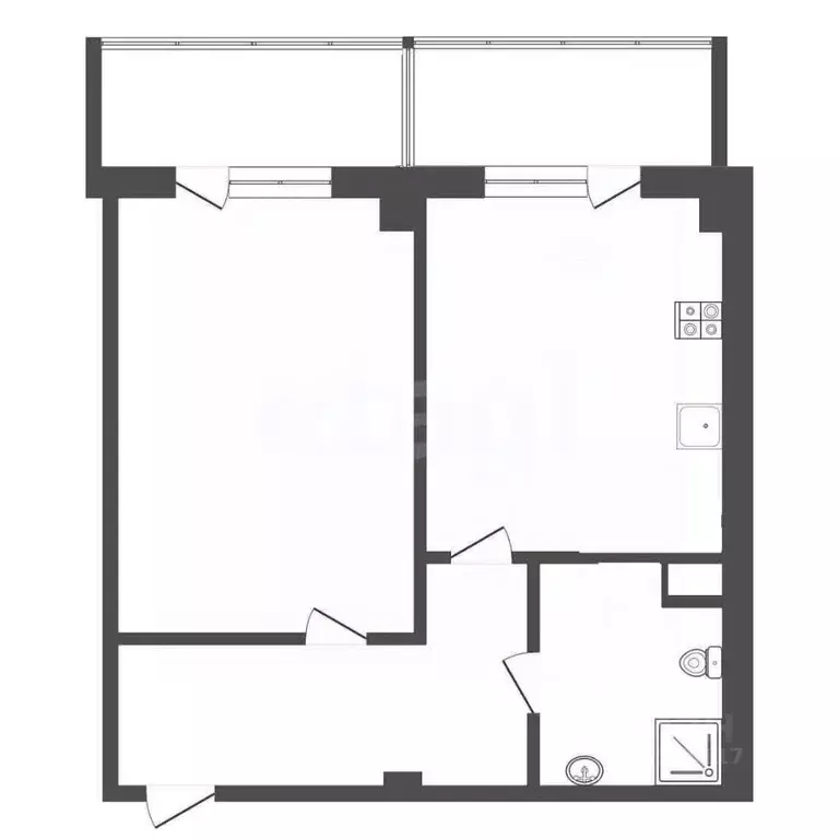 1-к кв. Севастополь ул. Руднева, 26/4 (42.6 м) - Фото 2