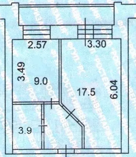 1-к кв. Томская область, Томск ул. Никитина, 56 (35.0 м) - Фото 1