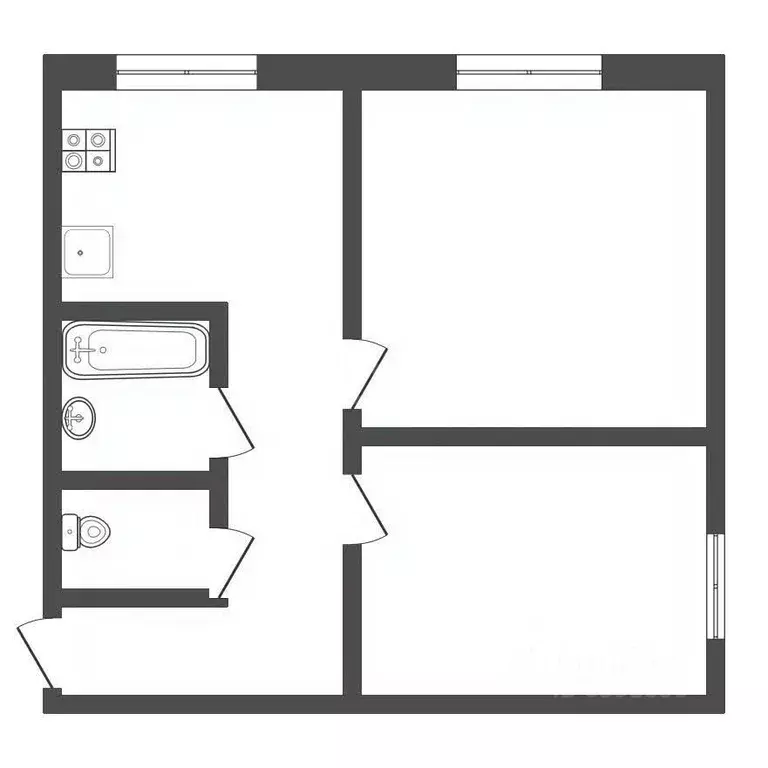 2-к кв. Тульская область, Богородицк Западный мкр, 20 (41.2 м) - Фото 2