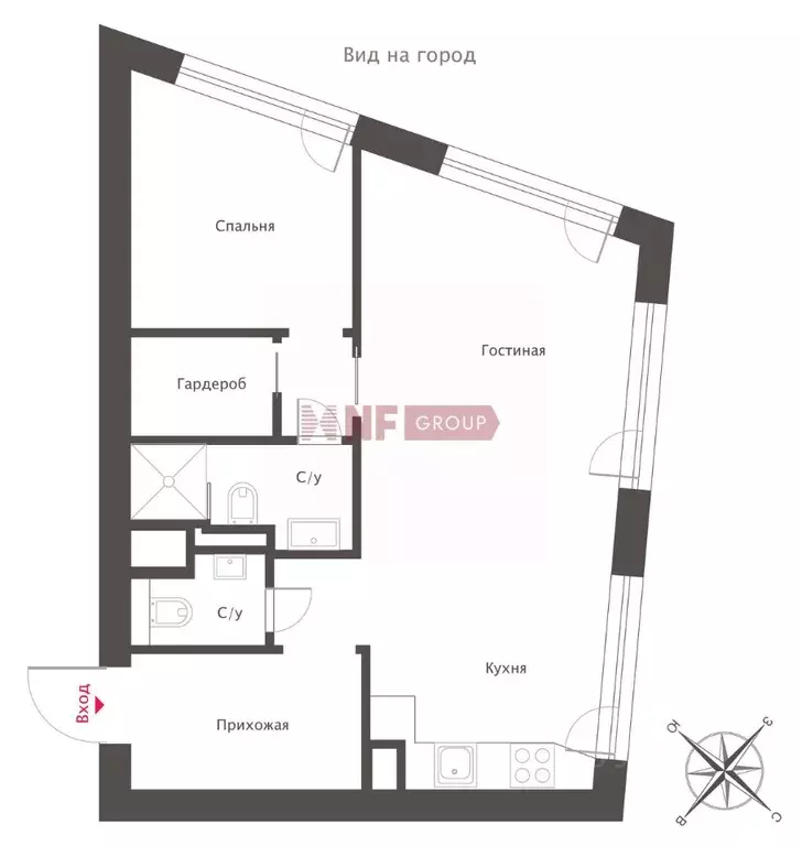 2-к кв. Москва ул. Даниловский Вал, 1 (54.9 м) - Фото 2