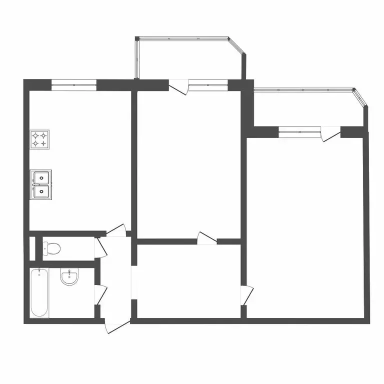 2-комнатная квартира: Тюмень, Широтная улица, 129к2 (64.5 м) - Фото 1
