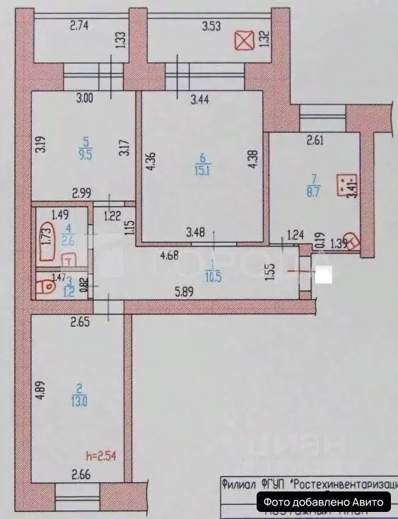 3-к кв. Алтайский край, Барнаул ул. Кутузова, 16Б (60.6 м) - Фото 2