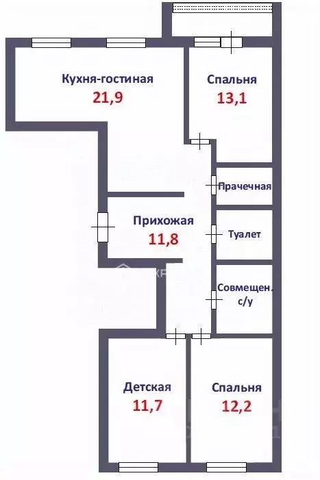 4-к кв. Кировская область, Киров ул. Краснополянская, 5 (78.3 м) - Фото 1