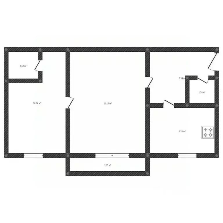 2-к кв. Белгородская область, Белгород просп. Богдана Хмельницкого, ... - Фото 2