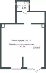 Офис (46.5 м) - Фото 2