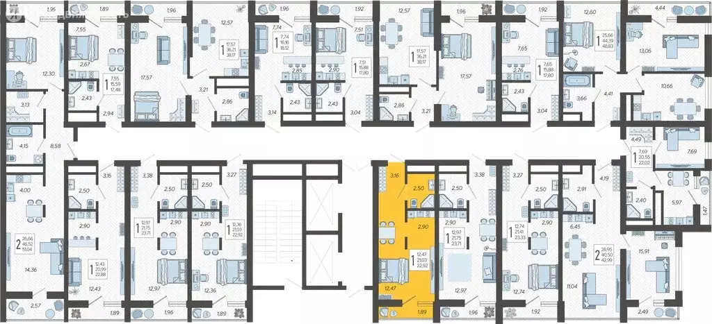 Квартира-студия: Сочи, микрорайон Бытха, Ясногорская улица, 16/2к8 ... - Фото 1