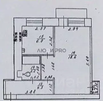 1-к кв. Кировская область, Киров Хлыновская ул., 4 (32.6 м) - Фото 2