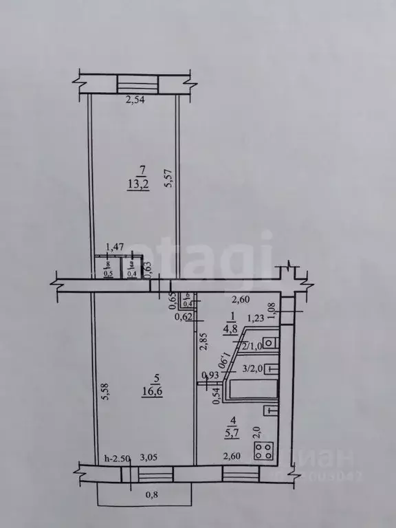 2-к кв. Забайкальский край, Чита ул. Назара Широких, 9 (44.6 м) - Фото 1