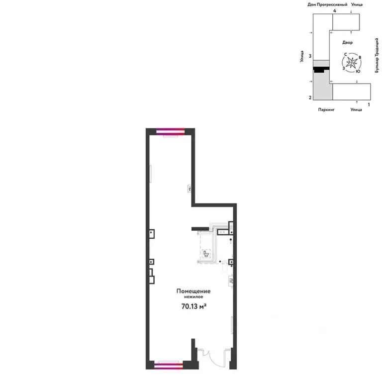 Торговая площадь в Тюменская область, Тюмень ул. Андрея Кореневского, ... - Фото 1