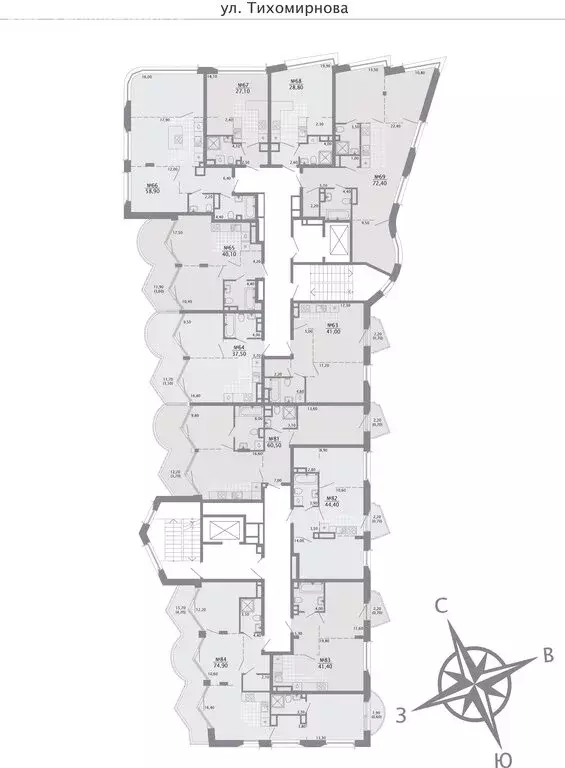 3-комнатная квартира: Казань, Вахитовский район, улица Калинина, 1Б ... - Фото 2