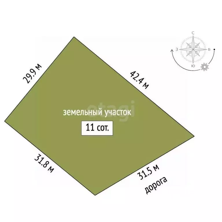 Участок в Мордовия, Рузаевский район, пос. Левженский  (11.0 сот.) - Фото 1