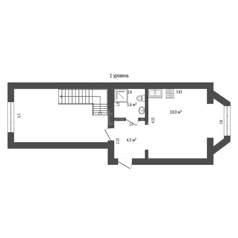 3-комнатная квартира: Шалушка, Каменская улица, 33 (46.7 м) - Фото 0