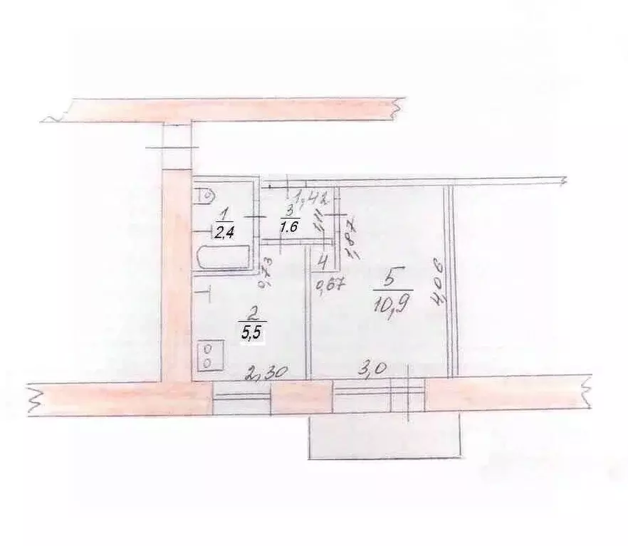 1-к кв. Татарстан, Казань ул. Челюскина, 64 (25.0 м) - Фото 2