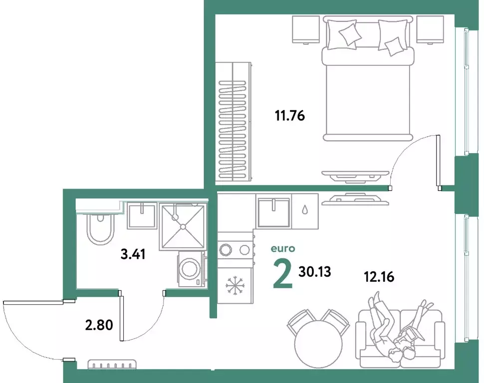 2-к кв. Свердловская область, Екатеринбург муниципальное образование, ... - Фото 1