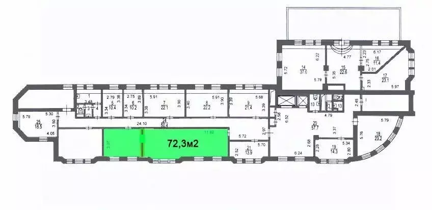 Офис в Москва ул. Щепкина, 29 (72 м) - Фото 2