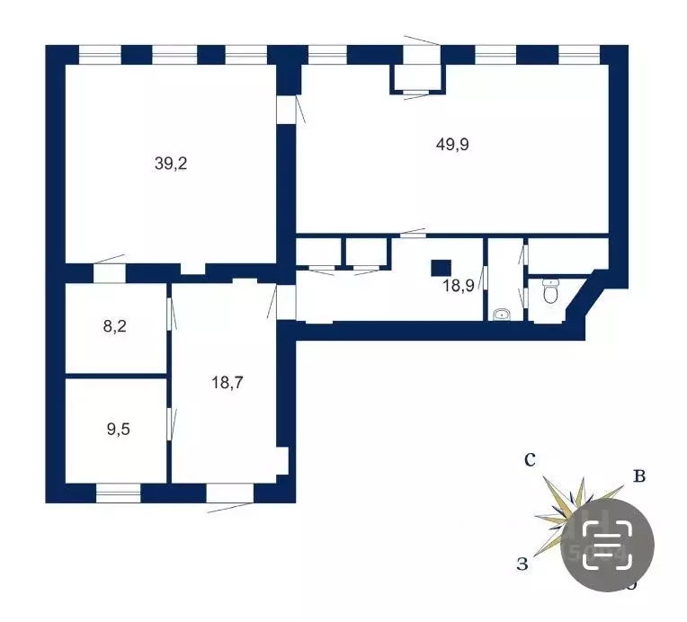 Помещение свободного назначения в Санкт-Петербург Чкаловский просп., ... - Фото 2