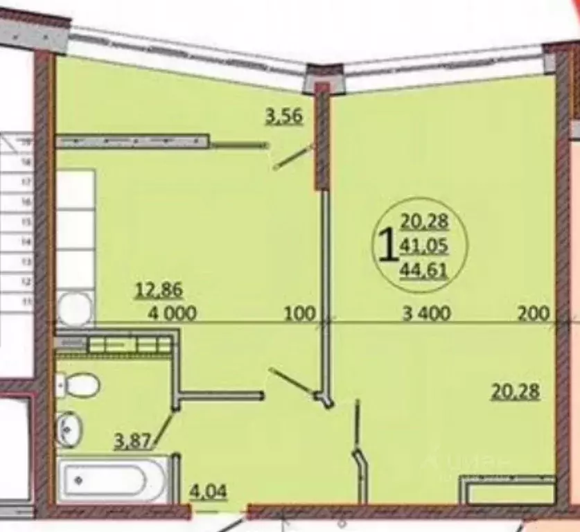 1-к кв. Краснодарский край, Краснодар Восточно-Кругликовская ул., ... - Фото 2