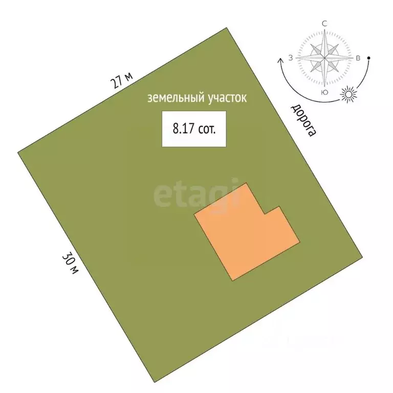 Дом в Пермский край, Гляденовский кв-л ул. Солнечная, 7 (103 м) - Фото 2