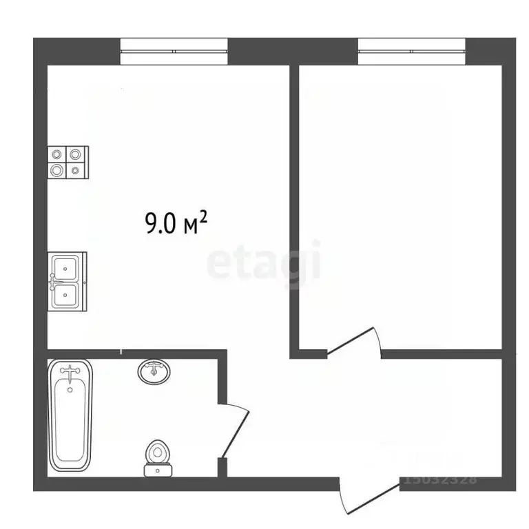 1-к кв. Нижегородская область, Выкса городской округ, Досчатое рп ул. ... - Фото 1