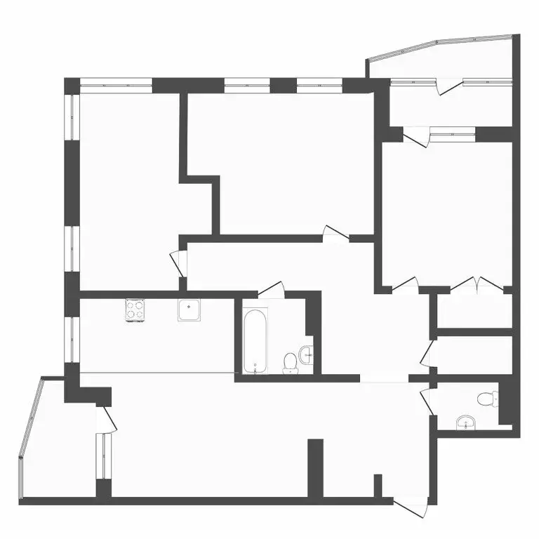 3-комнатная квартира: Тюмень, улица Мельникайте, 30к4 (131.6 м) - Фото 1