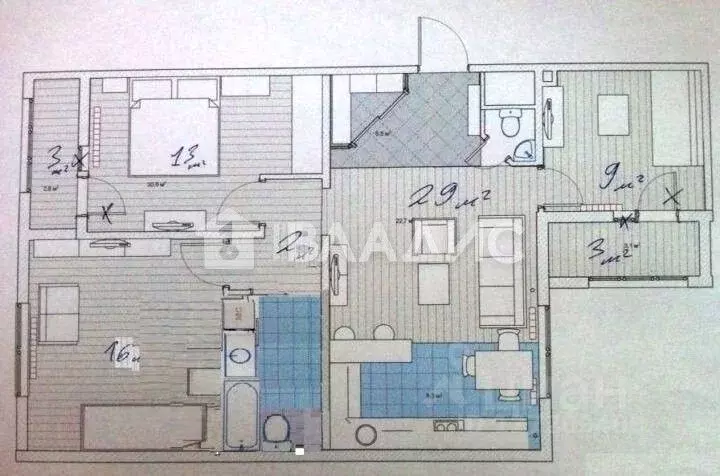 3-к кв. Ростовская область, Ростов-на-Дону ул. Еременко, 98 (73.8 м) - Фото 2