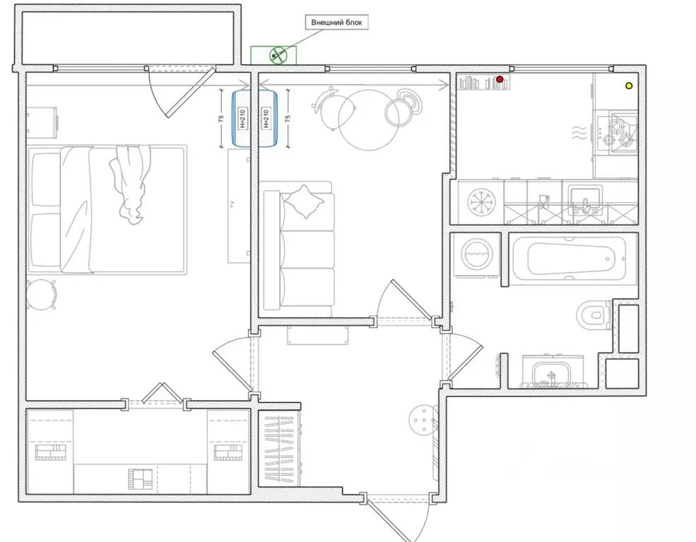 2-к кв. Москва Просторная ул., 4 (42.2 м) - Фото 1