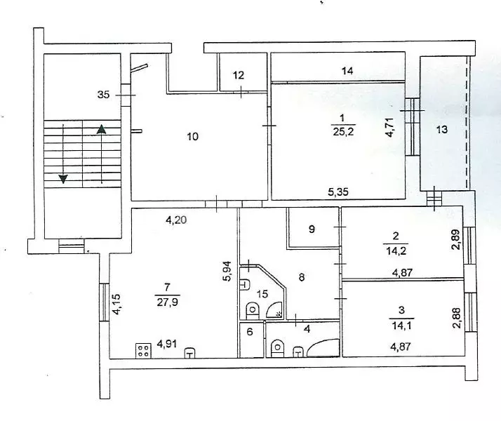 3-к кв. Челябинская область, Челябинск ул. Либкнехта, 9 (137.6 м) - Фото 2