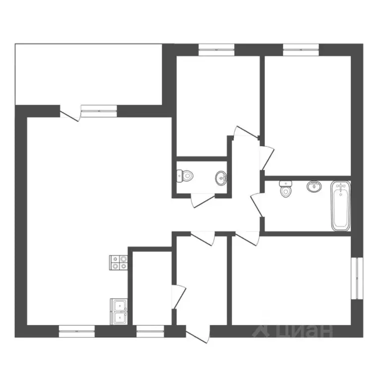Коттедж в Тюменская область, Тюмень проезд Черноморский, 4А (113 м) - Фото 2