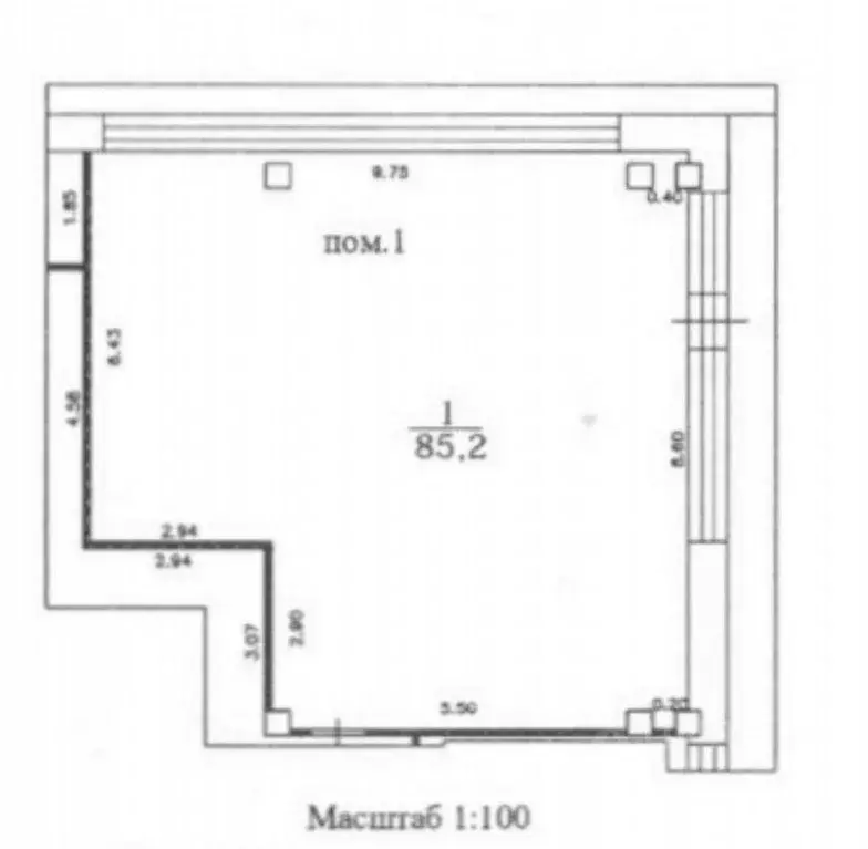 Помещение свободного назначения в Москва Смольная ул., 2 (85 м) - Фото 0