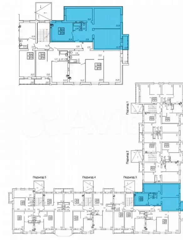 3-к. квартира, 103 м, 3/3 эт. - Фото 1