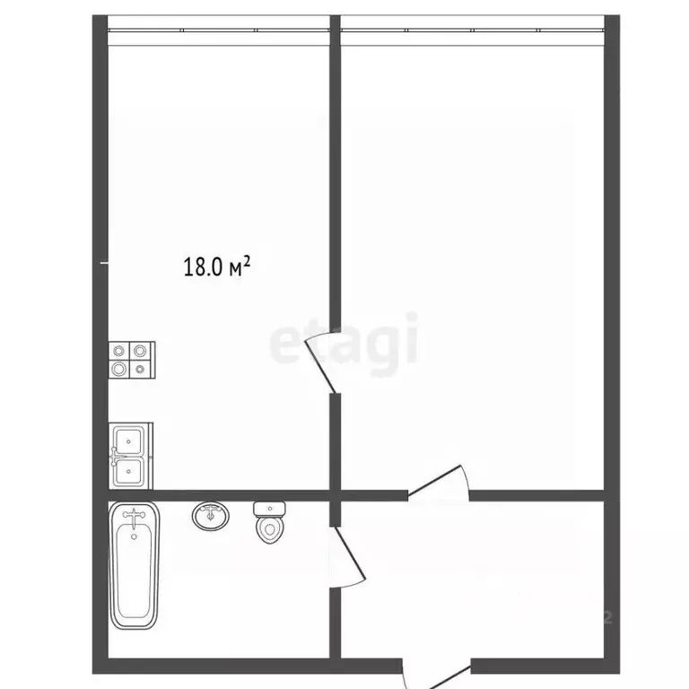 1-к кв. Ставропольский край, Ессентуки ул. Шмидта (51.2 м) - Фото 2