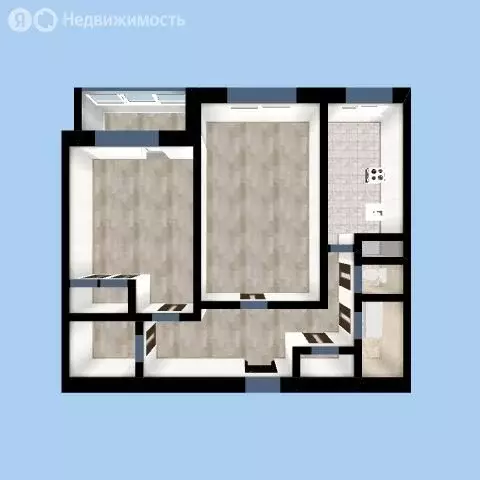 2-комнатная квартира: Калуга, Тепличная улица, 7 (51.9 м) - Фото 0