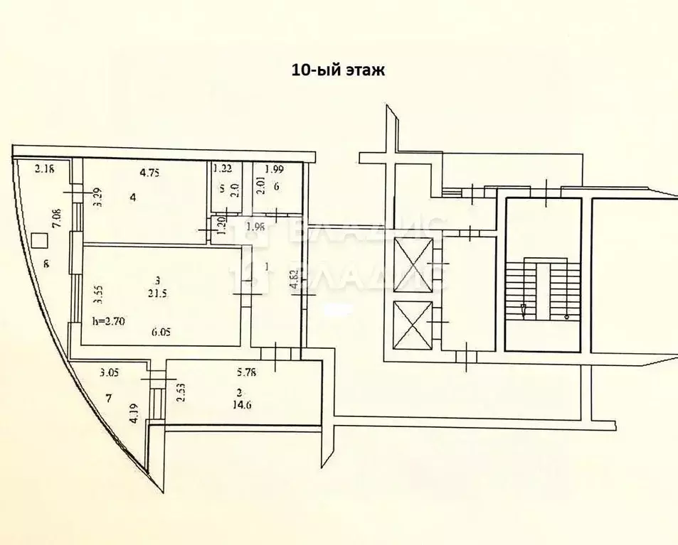 2-к кв. Пензенская область, Пенза Красная ул., 19/55 (83.1 м) - Фото 1