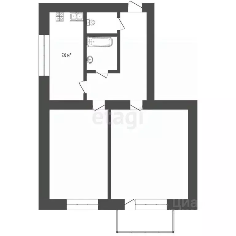 2-к кв. Мордовия, Рузаевка ул. Горького, 50 (50.7 м) - Фото 2