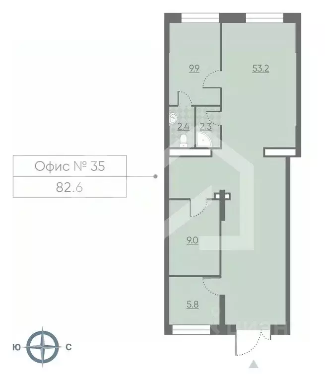 Помещение свободного назначения в Москва 2-й этап тер., Лучи жилой ... - Фото 2