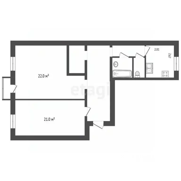 2-к кв. Санкт-Петербург Московский просп., 191 (73.2 м) - Фото 2