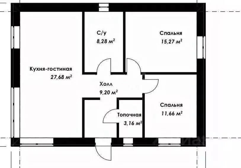 Дом в Саратовская область, с. Усть-Курдюм ул. Васильковая, 13 (96 м) - Фото 0