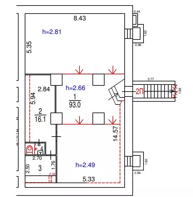 Помещение свободного назначения в Москва ул. Докукина, 9К1 (116 м) - Фото 2