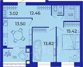 2-к кв. Брянская область, Брянск ул. Ильи Иванова, 5 (71.49 м) - Фото 0