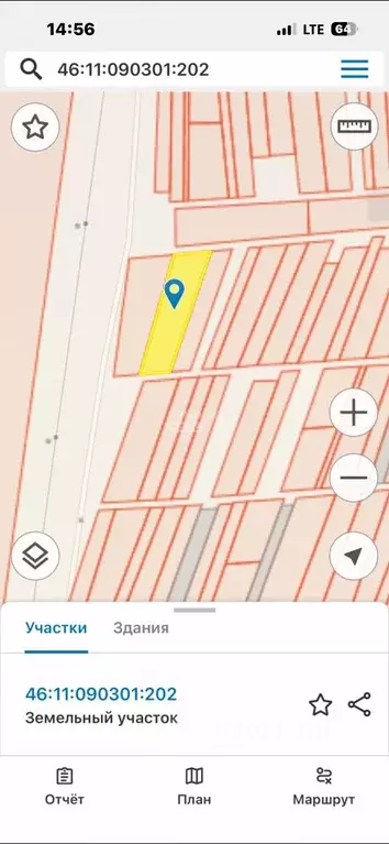 Участок в Курская область, Курский район, Моковский сельсовет, д. 1-я ... - Фото 1