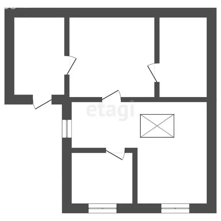 Дом в Вологодская область, Вашкинский муниципальный округ, деревня ... - Фото 1