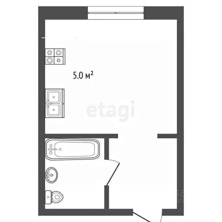 Студия Томская область, Томск Колхозная ул., 9 (17.0 м) - Фото 2