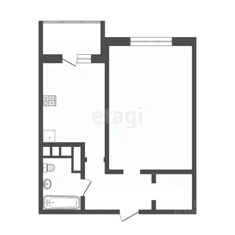 1-к кв. Смоленская область, Смоленск Средне-Лермонтовская ул., 8 (37.5 ... - Фото 1