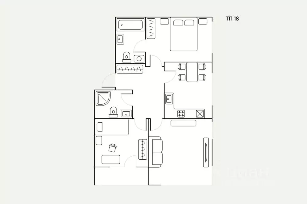 3-к кв. Москва ш. Энтузиастов, 3к1 (82.0 м) - Фото 1