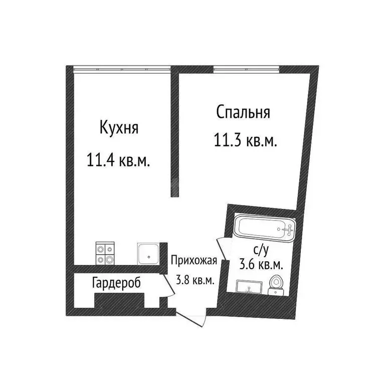 1-комнатная квартира: Краснодар, Воронежская улица, 47/14 (31.6 м) - Фото 0
