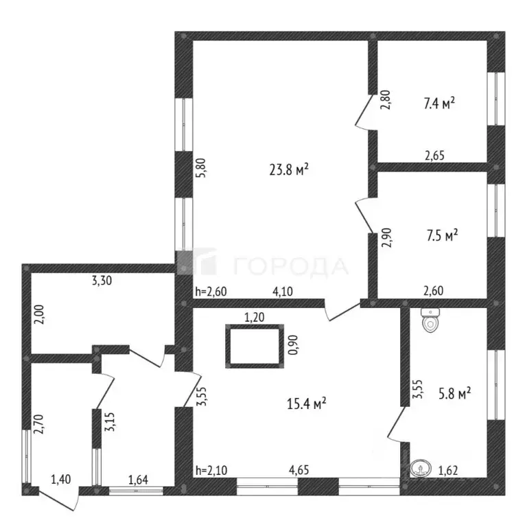 Дом в Алтайский край, Калманский район, с. Бураново Новая ул., 46 (60 ... - Фото 2
