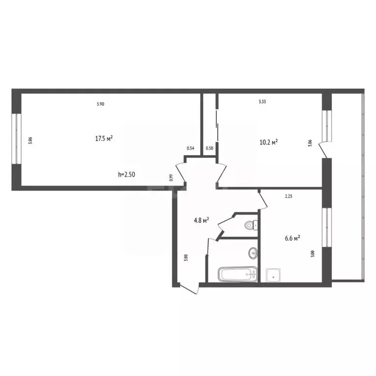 2-к кв. Красноярский край, Дивногорск городской округ, с. Овсянка ул. ... - Фото 2