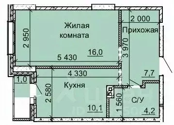 1-к кв. Новосибирская область, Новосибирск Юбилейный мкр, ул. ... - Фото 0