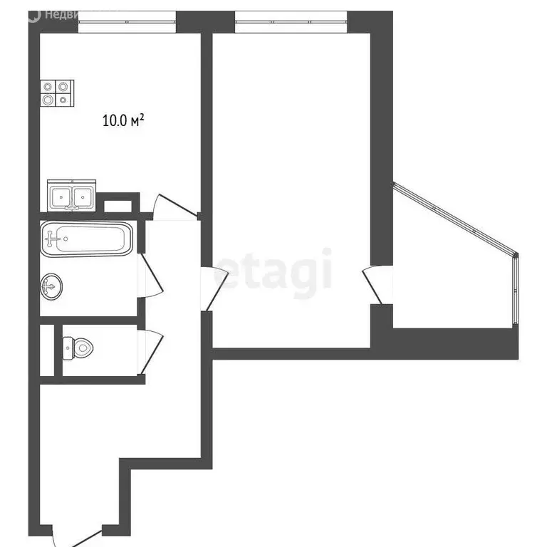 1-комнатная квартира: Ярославль, улица Штрауса, 32 (36.7 м) - Фото 0